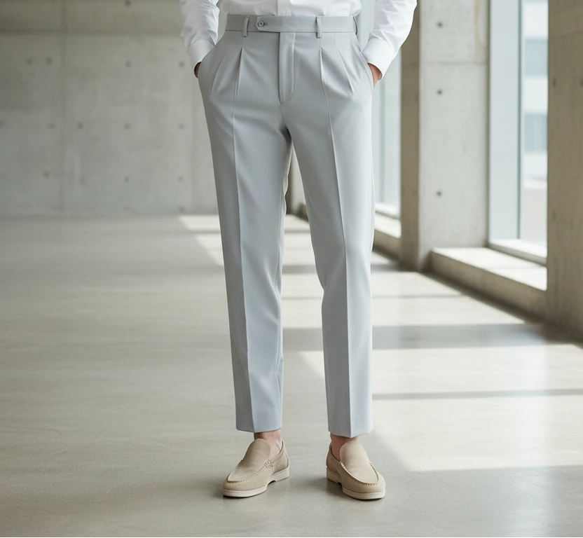 The Elegant Resilience Straight Fit Trousers