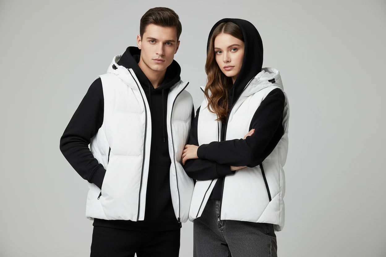 The Elegant Loose-Fit Hooded Vest