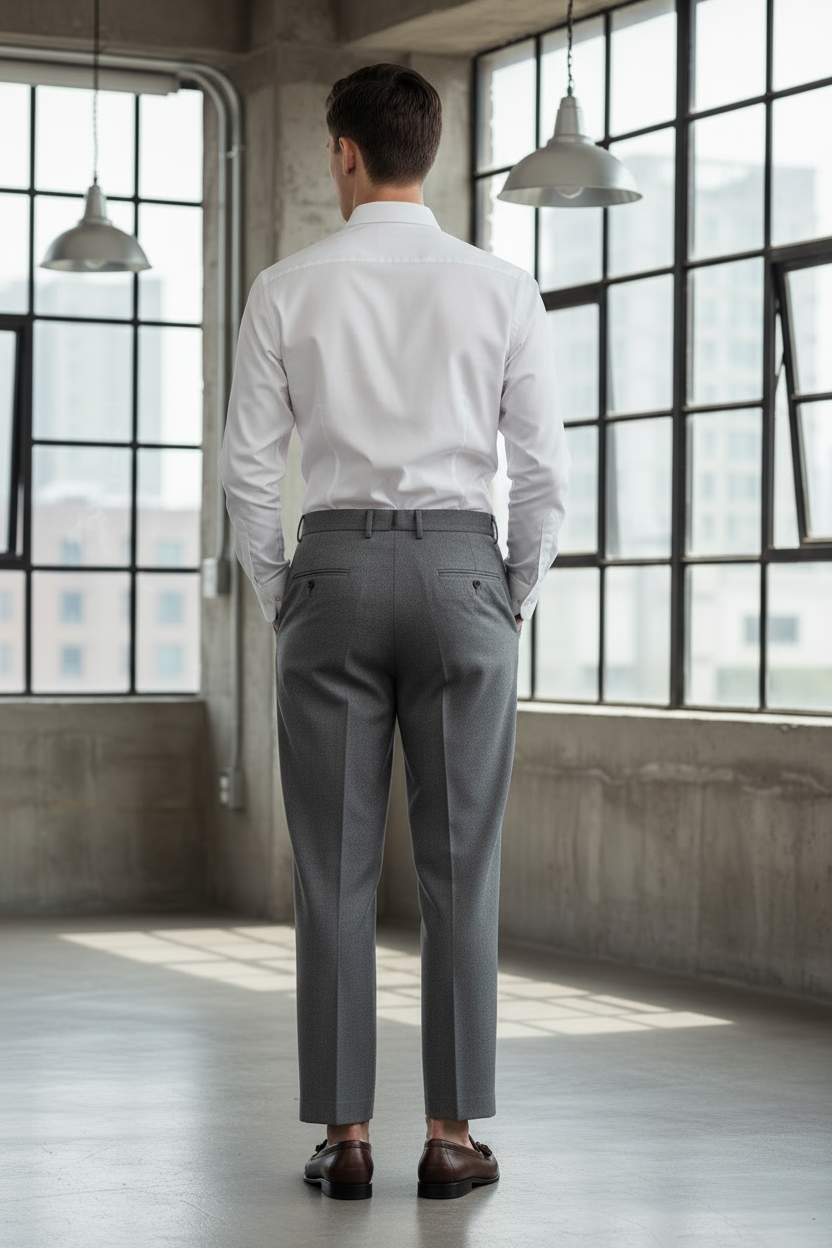 The Elegant Resilience Straight Fit Trousers