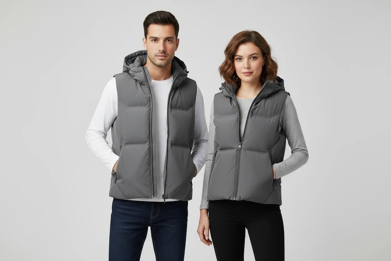 The Elegant Loose-Fit Hooded Vest