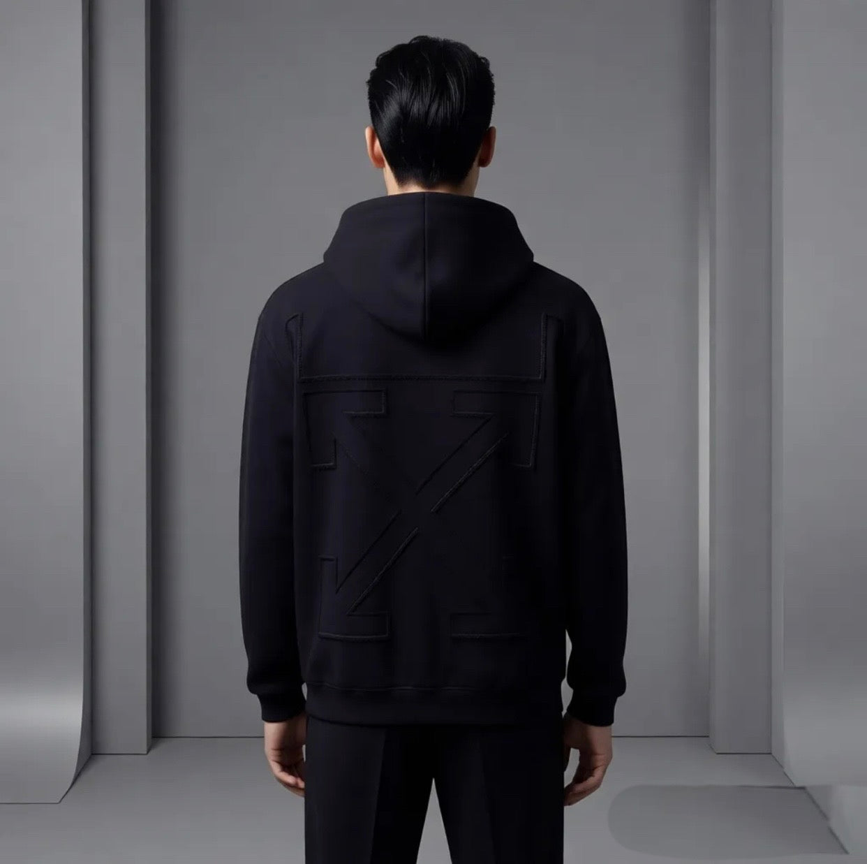 off-white The Urban 3D Arrow Embroidered Hoodie