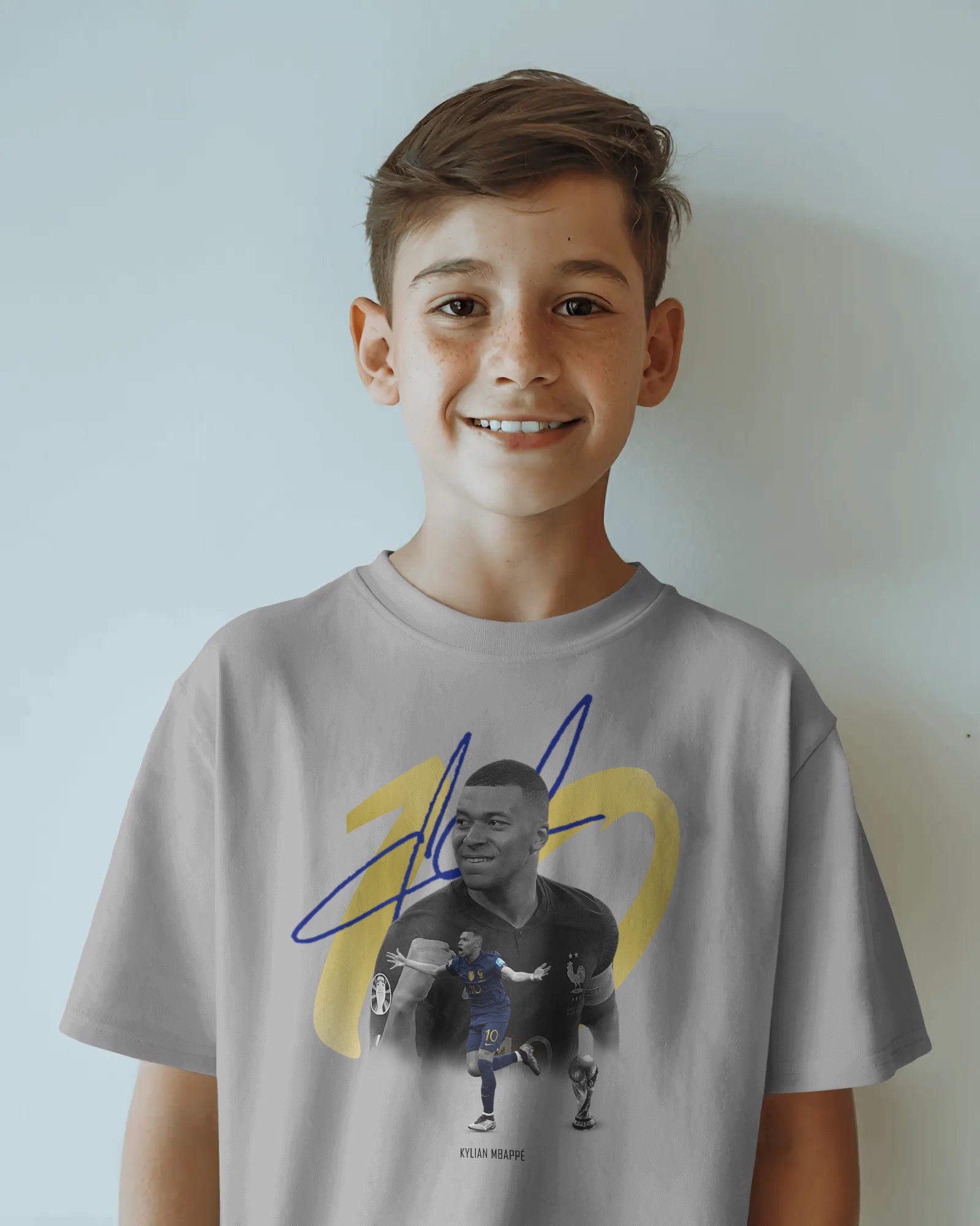 Premium Organic Shirt Kids - Kylian Mbappé