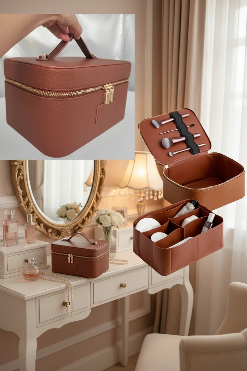 The Genuine Leather Vanity Case