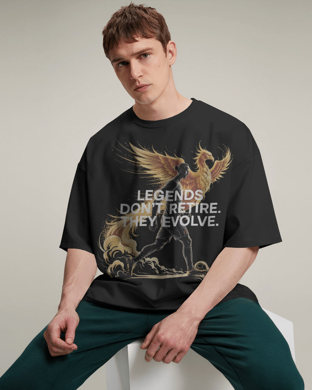 VACANCY Oversized Shirt - LEGENDS DON'T RETIRE. THEY EVOLVE.