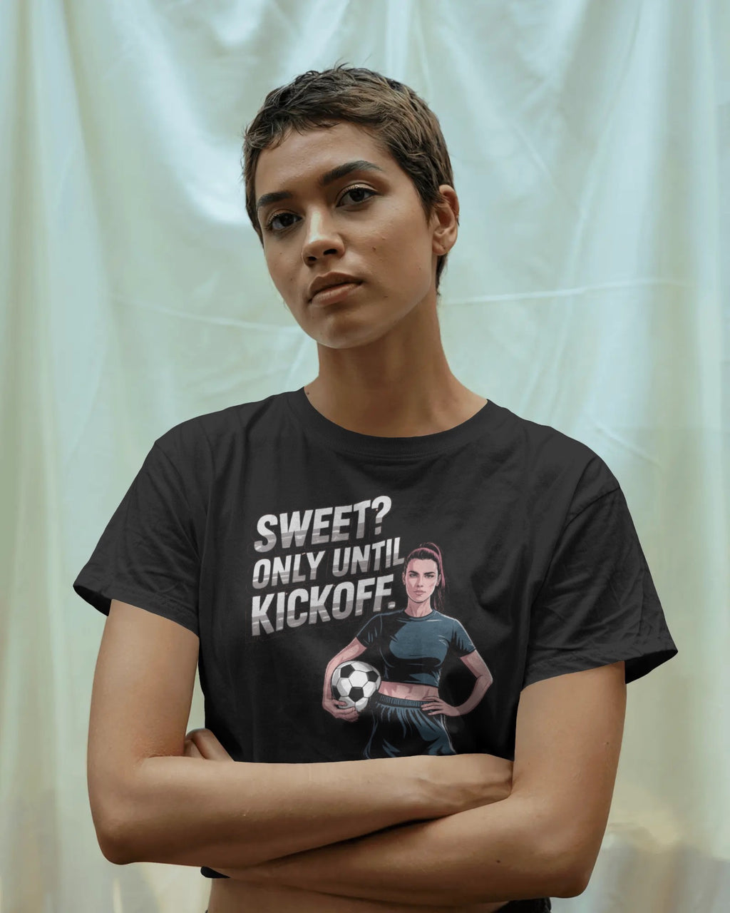 Ladies Cropped Tee - SWEET? ONLY UNTIL KICKOFF.
