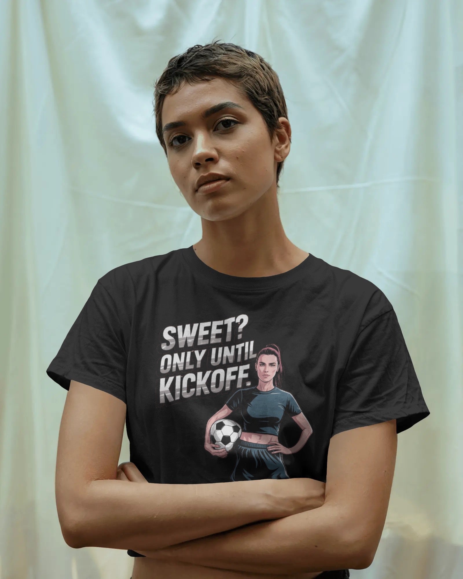 Ladies Cropped Tee - SWEET? ONLY UNTIL KICKOFF.